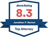 Avvo Rating 8.3 Logo - Sexton Weldon Law Firm.